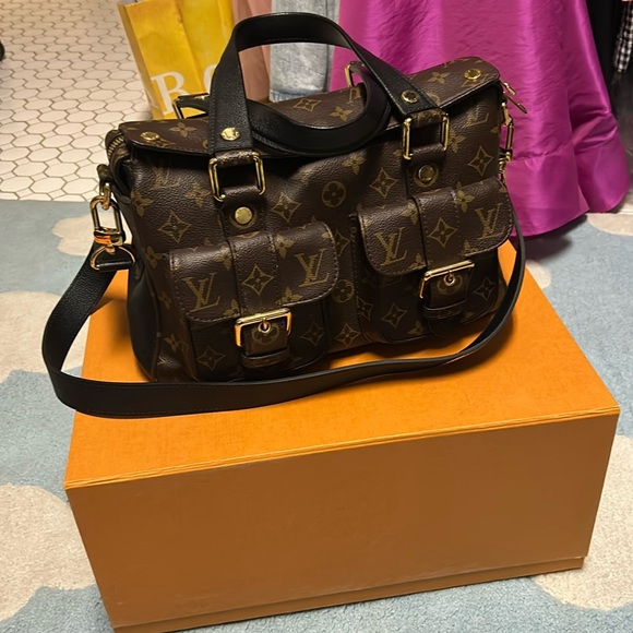 Louis Vuitton handbag , rare messenger satchel - Picture 1 of 10